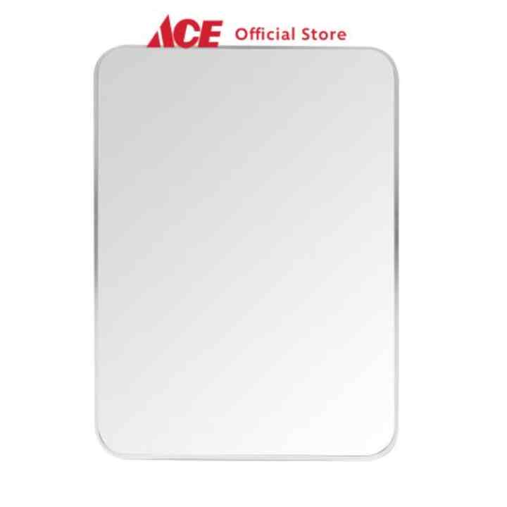 Kris 50x70 Cm Cermin Dinding Aluminium - Silver