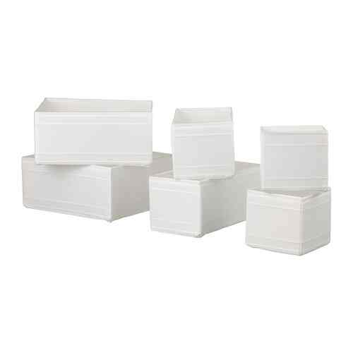 SKUBB, Kotak, set isi 6, putih