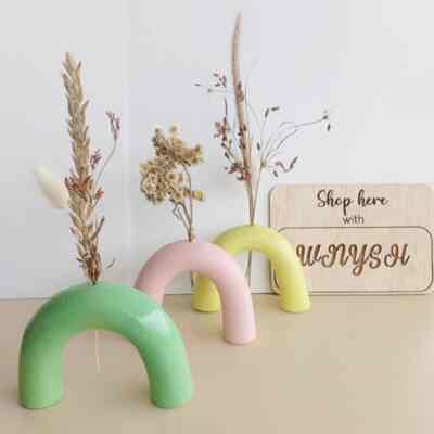 Earthy Tone Clay Mini Vase