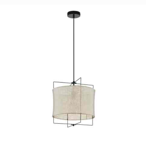 Bridekirk Lampu Gantung Hias - Hitam/natural