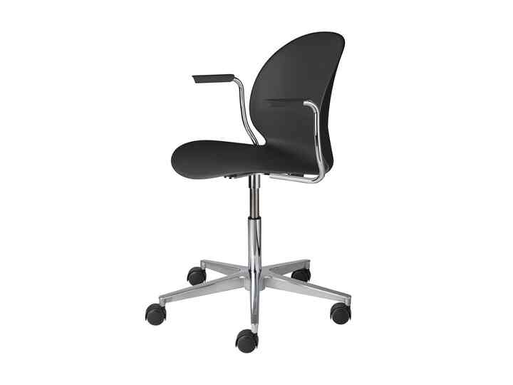 N02 RECYCLE  アームチェア プラスチックキャスター付きベース［7色］