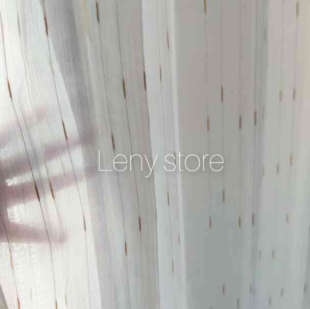 Vitrase putih serat emas/vitras blackout tebal