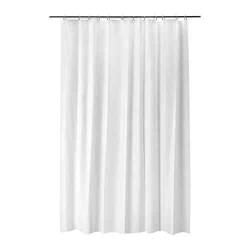 BJÄRSEN, Tirai shower, putih, 180x200 cm