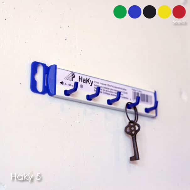 5 キーフック 壁掛け アンティーク シンプル ［5色］