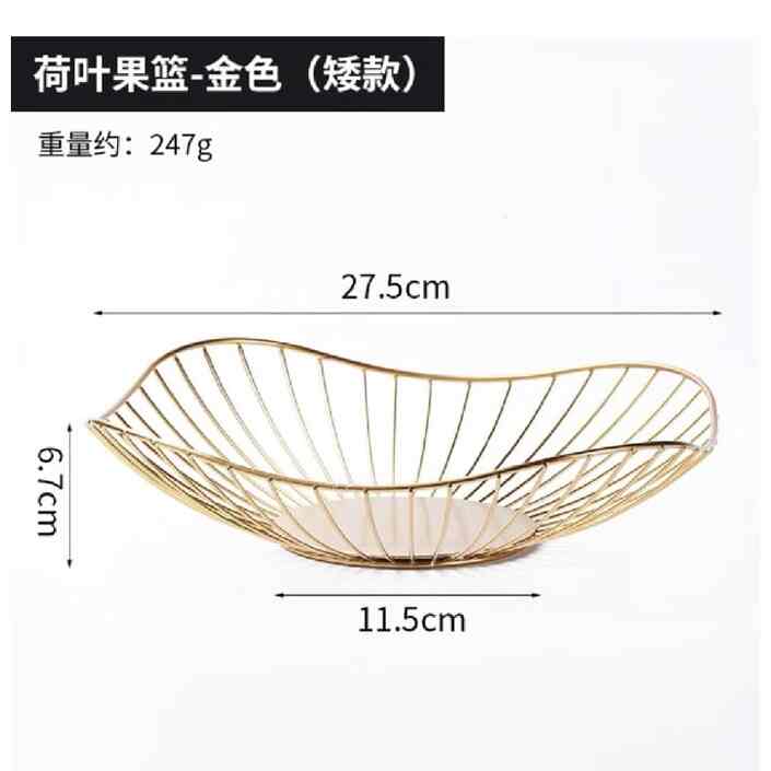 BAKINDO Keranjang Tempat Buah Gold