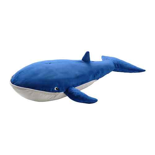BLÅVINGAD Boneka, paus biru, 100 cm