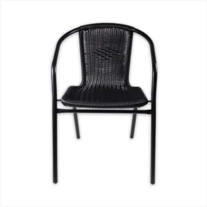 Soleil Kursi Teras Anyaman - Hitam