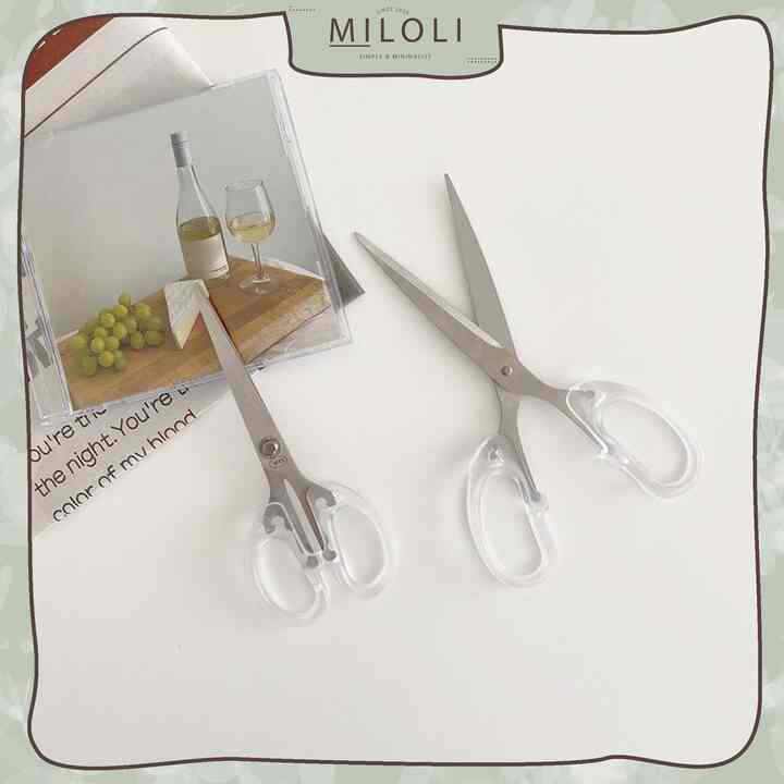 Gunting Kertas Aesthetic Transparan Scissors Scrapbook Use - F0091