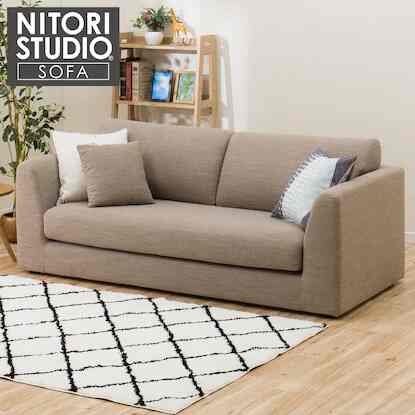 3人用布張りソファ(NポケットA3 DR-BE)