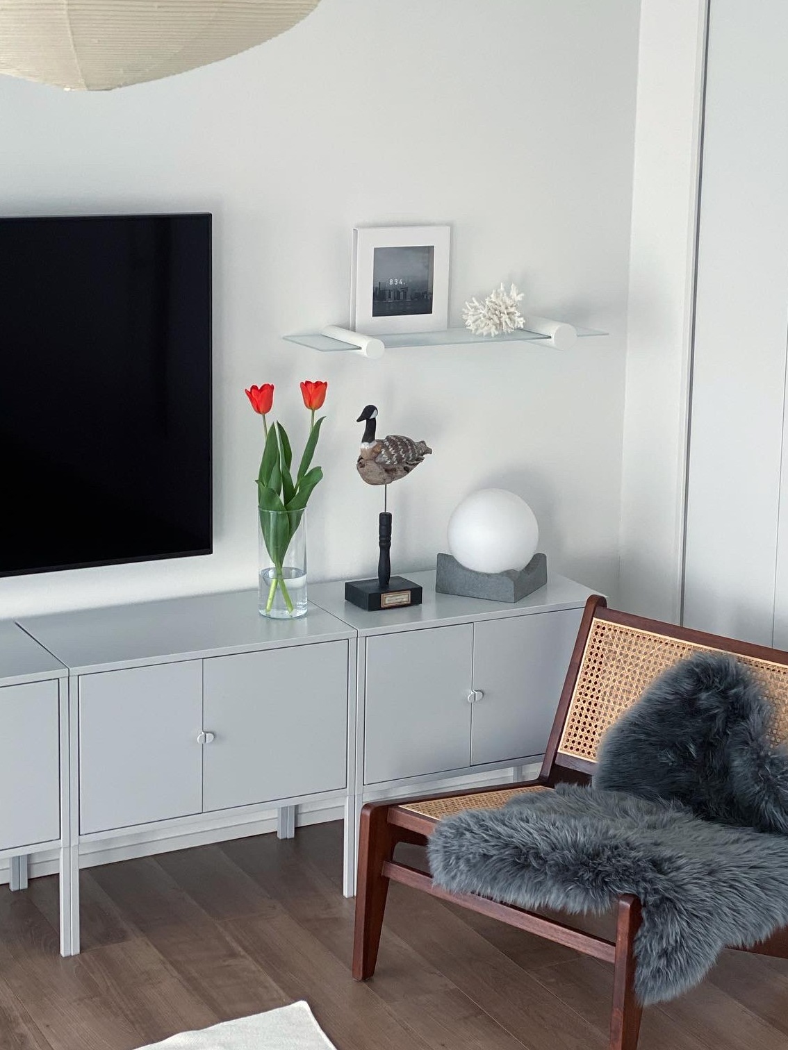 IKEA VARMBLIXT ヴァルムブリクスト ガラス製シェルフ | 棚・チェスト