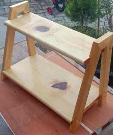 Rak Kayu Lokal Simple