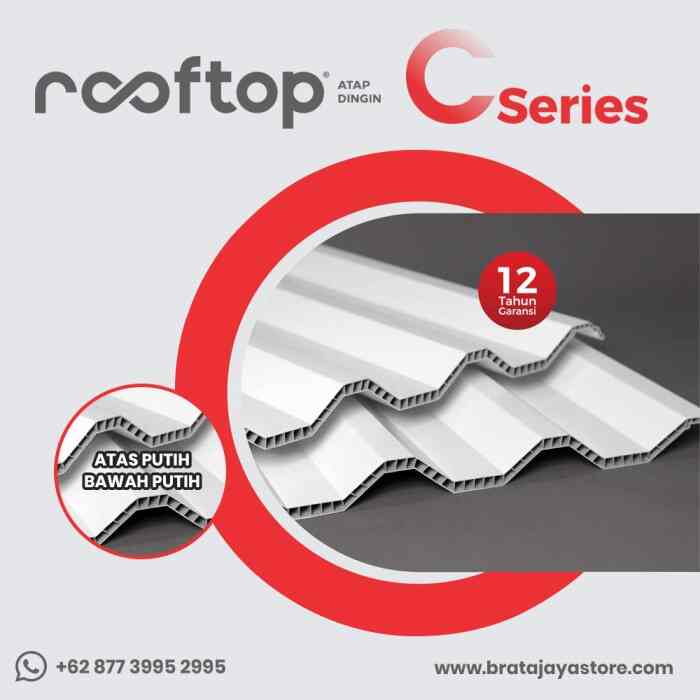 Atap uPVC Rooftop C Series 4 Meter