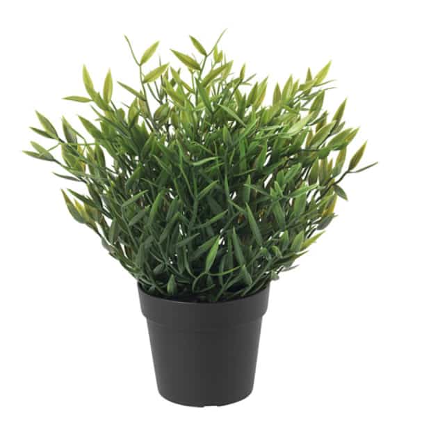 FEJKA Artificial potted plant, bamboo, 9 cm