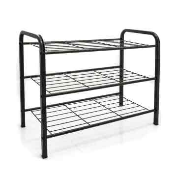 Barton Rak Sepatu 3 Tingkat - Coklat Tua