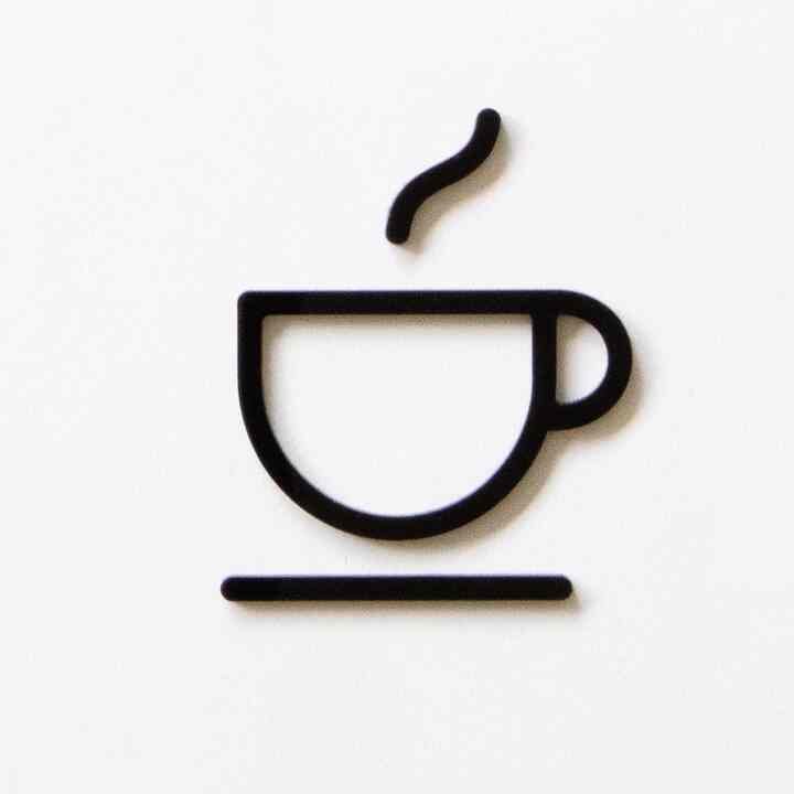 CAFE (black) 「カフェ」ピクトグラムサイン