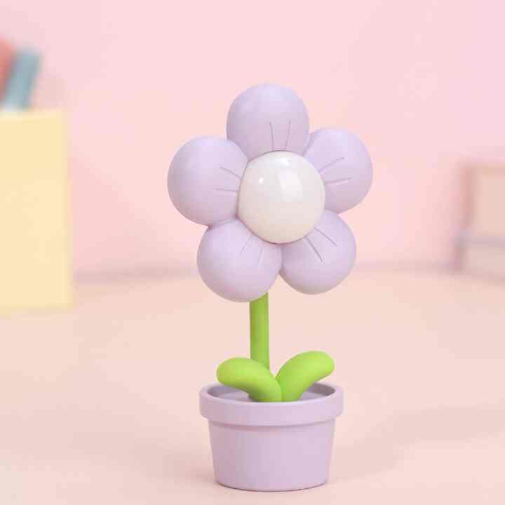 花の形ナイトライト(イエロー)