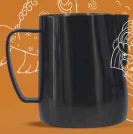 BROS Milk Jug Barista - 350ml - Black