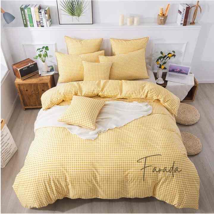 Bedcover aesthetic yellow