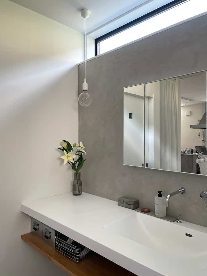 I decorated flowers for the first time in a while.
#Wash basin 