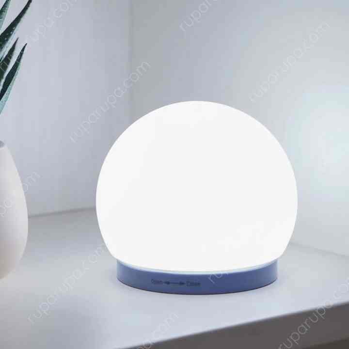 Lampu Meja Bulat - Putih