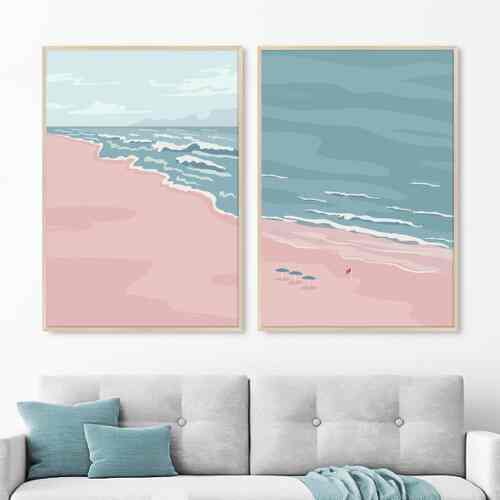 Hiasan Dinding Ruang Tamu Minimalis 80x57cm