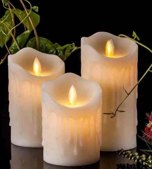 3pcs lilin led elektrik