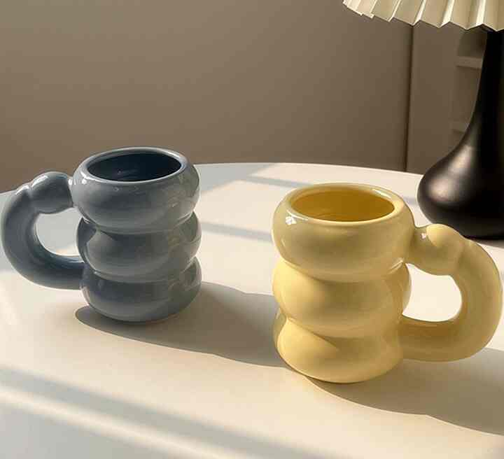 PUMPUM Gelas Kopi Ceramic Aesthetic 420ml