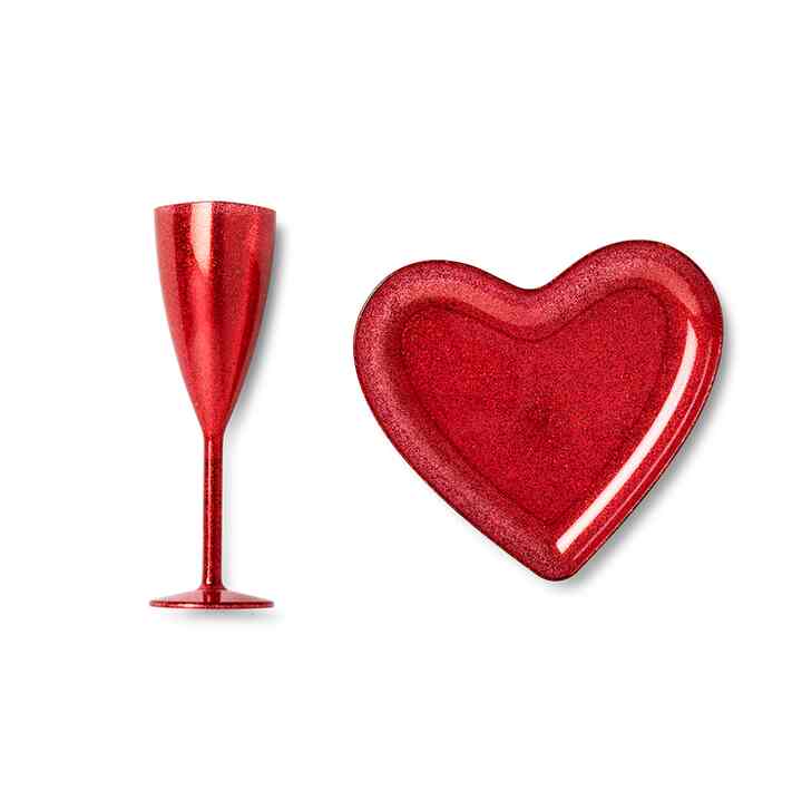 シャンパングラス＆プレートペアセット