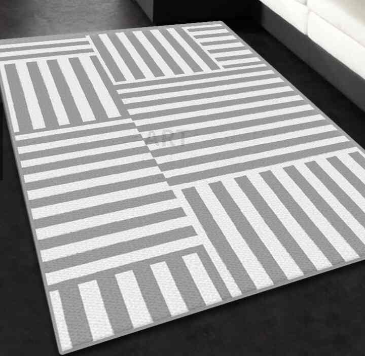 Karpet Recta Anti Slip Rugs - 100x140 cm - Grey