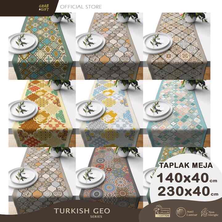 Taplak Meja 140x40 dan 230x40 cm