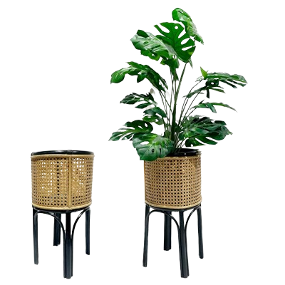 SSC Standing Pot Rotan Hitam L