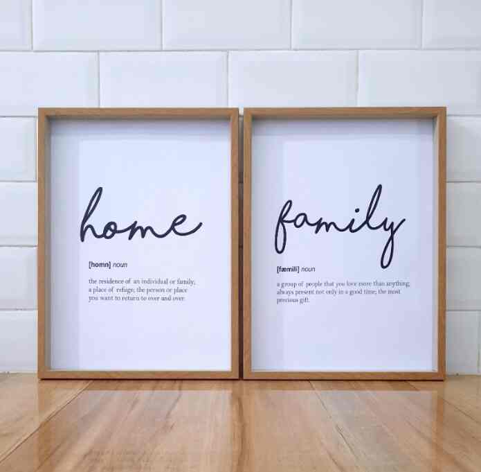 Figura hiasan dinding home/family