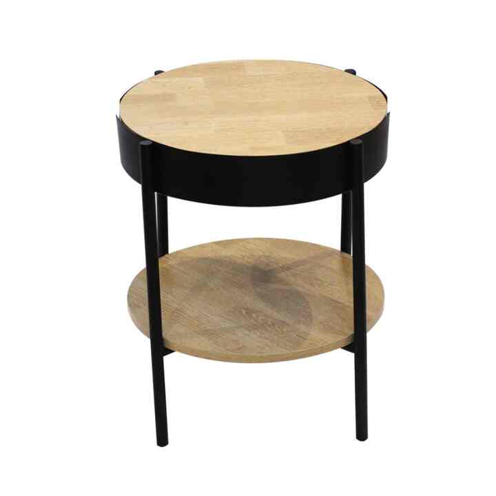 Tipton Meja Sisi - Cokelat