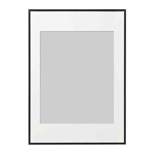 LOMVIKEN Bingkai, hitam, 50x70 cm