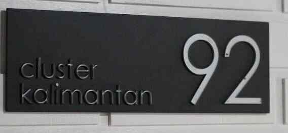 Costumize Papan Akrilik - Nomor Rumah