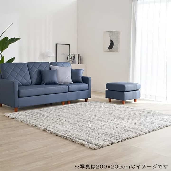 長方形ラグ ウィルトン織 ベルギー産［3色］