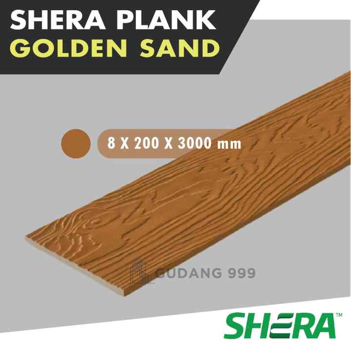 Shera Plank Golden Sand 20cm x 3m x 8mm / Lisplank / Conwood / Woodplank