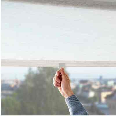 SANDVEDEL Roller blind, beige, 80x195 cm