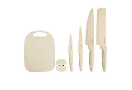 6 in 1 Jewel Knife Set, Milky Cream