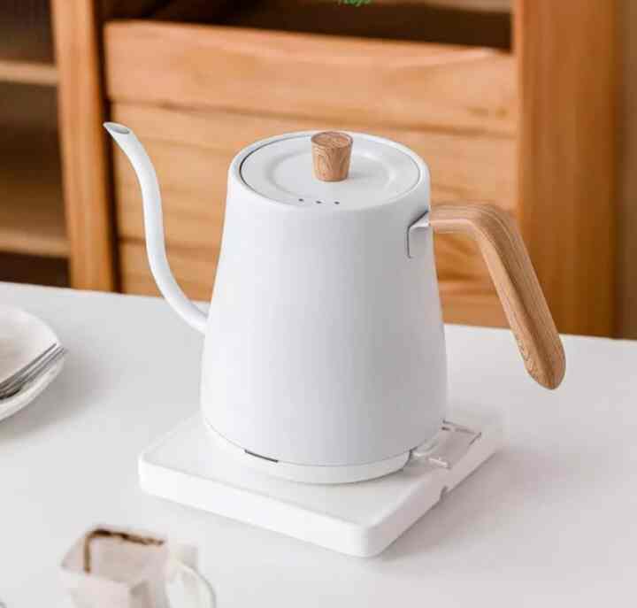 Teko Kopi Elektrik Gooseneck Kettle 1000ml Teko Leher Angsa Elektrik