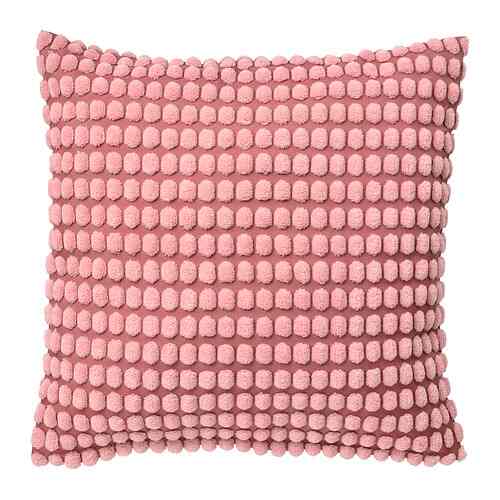 SVARTPOPPEL Sarung bantal kursi, merah muda terang, 50x50 cm