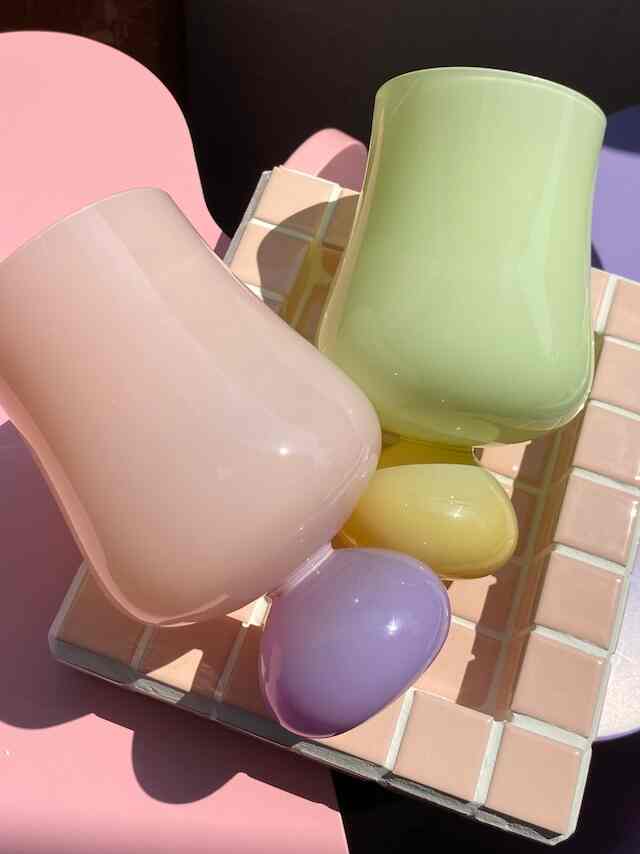 pear body shape glass グラス