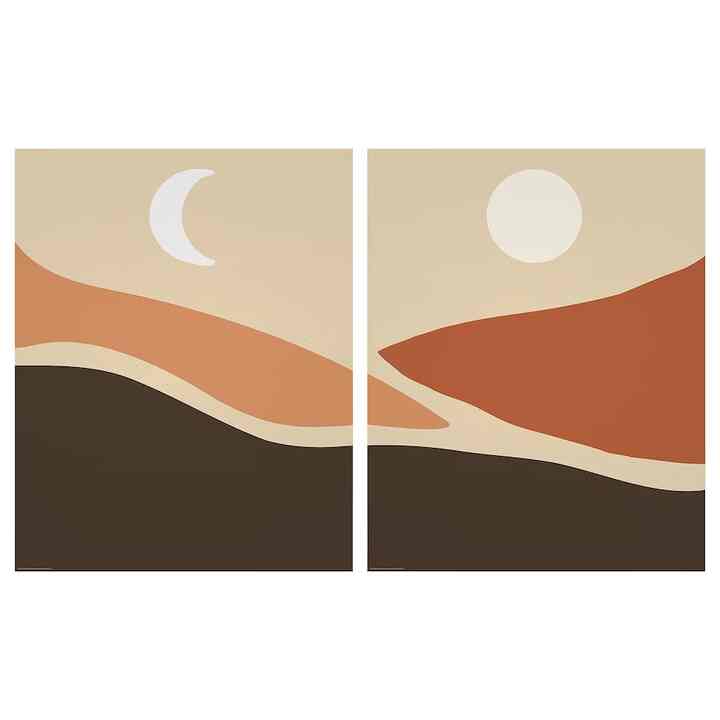 BILD ビルド ポスター 2つの月 40x50cm