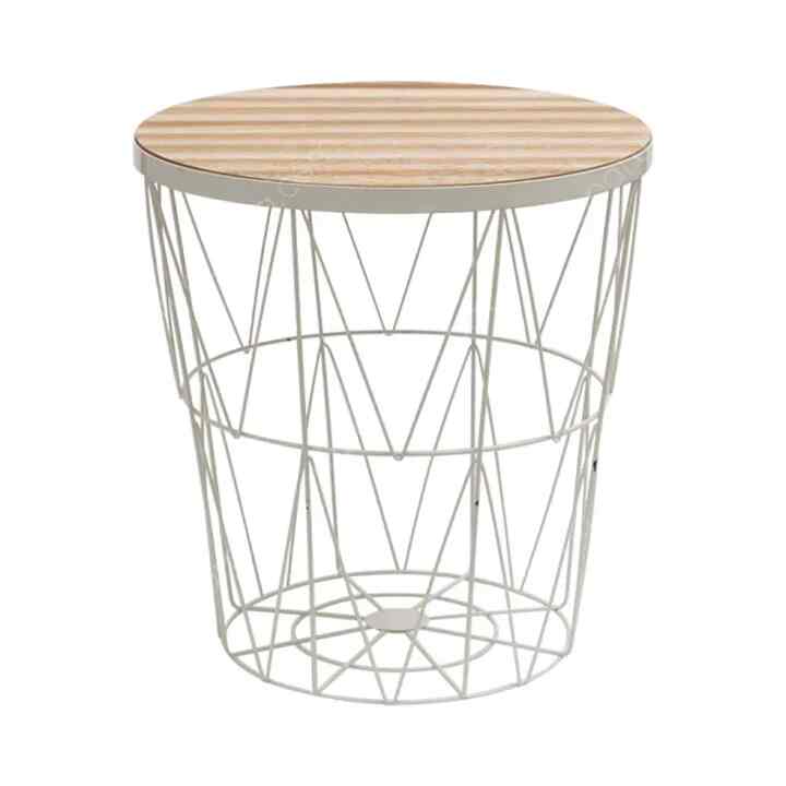 Topaz Meja Tamu Dengan Penyimpanan - Putih