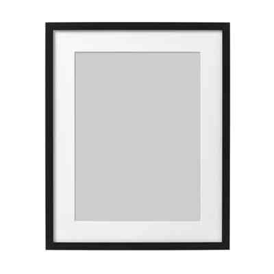 RIBBA Bingkai, hitam, 40x50 cm