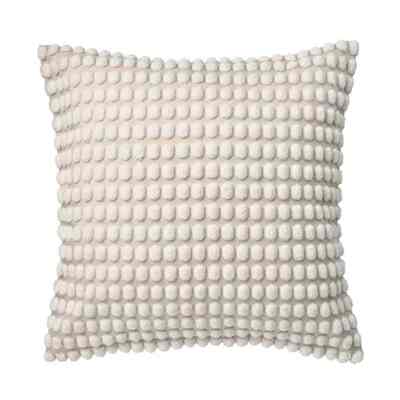 Svartpoppel, Sarung bantal kursi, putih pudar, 50x50 cm