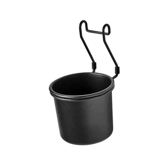 HULTARP, Wadah, hitam, 14x16 cm