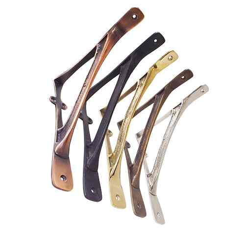 6" Siku Penyangga Rak Kuningan / Shelf Bracket - Arch Beam / Polished Brass