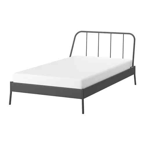 Kopardal Rangka tempat tidur, abu-abu/luröy, 120x200 cm
