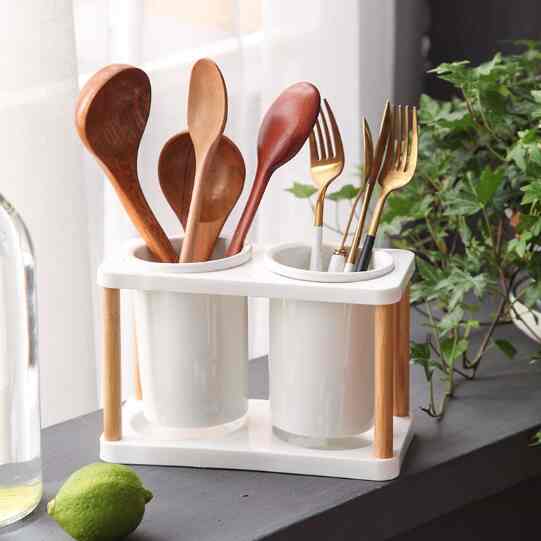 Tempat Sendok Set Keramik